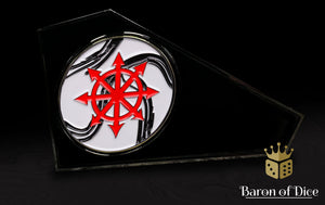 Metal Combat Gauge | Baron Coin™ Compatible | Marbled Chaos Star