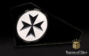 Metal Combat Gauge | Baron Coin™ Compatible | Knights Templar | White