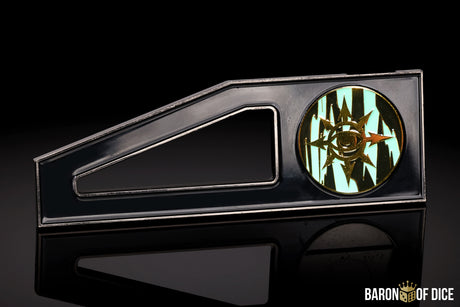 Metal Combat Gauge | Baron Coin™ Compatible | Eye of Chaos | Aquamarine