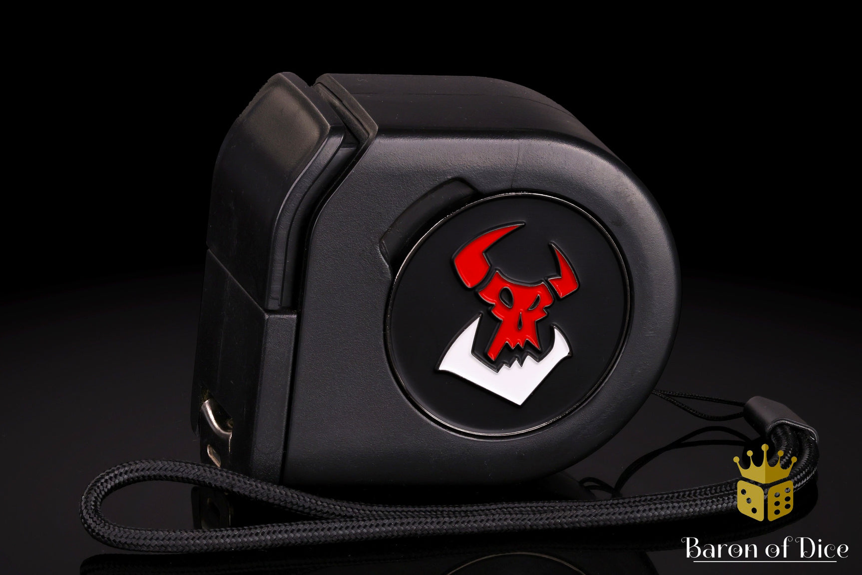 Wargaming Tape Measure | Baron's Coin™ Compatible | Orc | Black