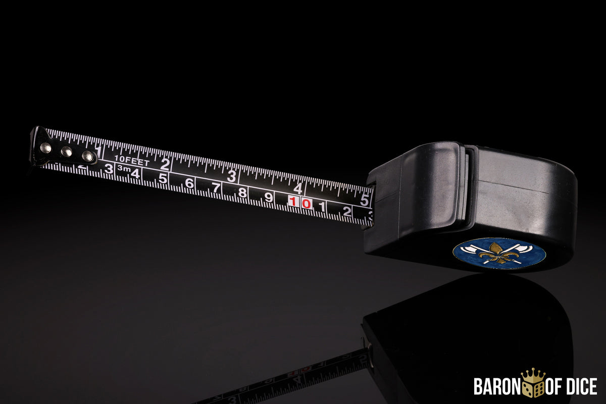 Chevaliers | Wargaming Tape Measure | Baron's Coin™ Compatible