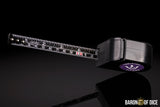 Tabletop Titans | Purple | Wargaming Tape Measure | Baron's Coin™ Compatible