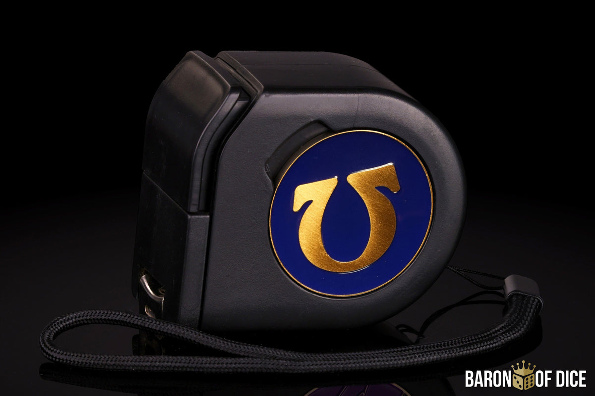 Omega | Gold | Wargaming Tape Measure | Baron's Coin™ Compatible