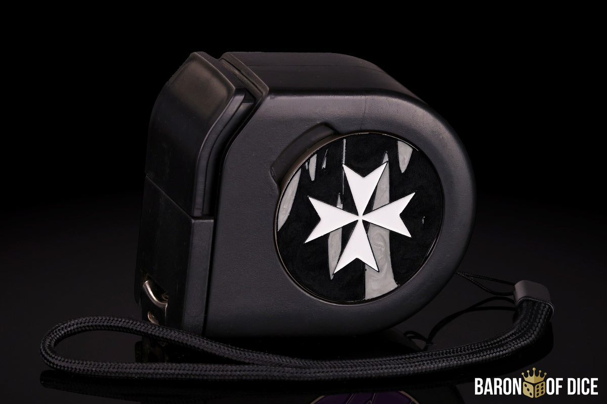 Knights Templar | Black | Wargaming Tape Measure | Baron's Coin™ Compatible