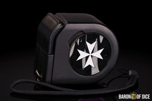 Knights Templar | Black | Wargaming Tape Measure | Baron's Coin™ Compatible