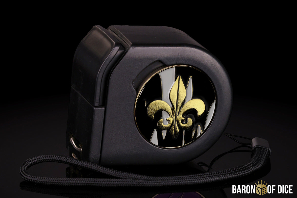 Fleur De Lis | Heritage | Wargaming Tape Measure | Baron's Coin™ Compatible