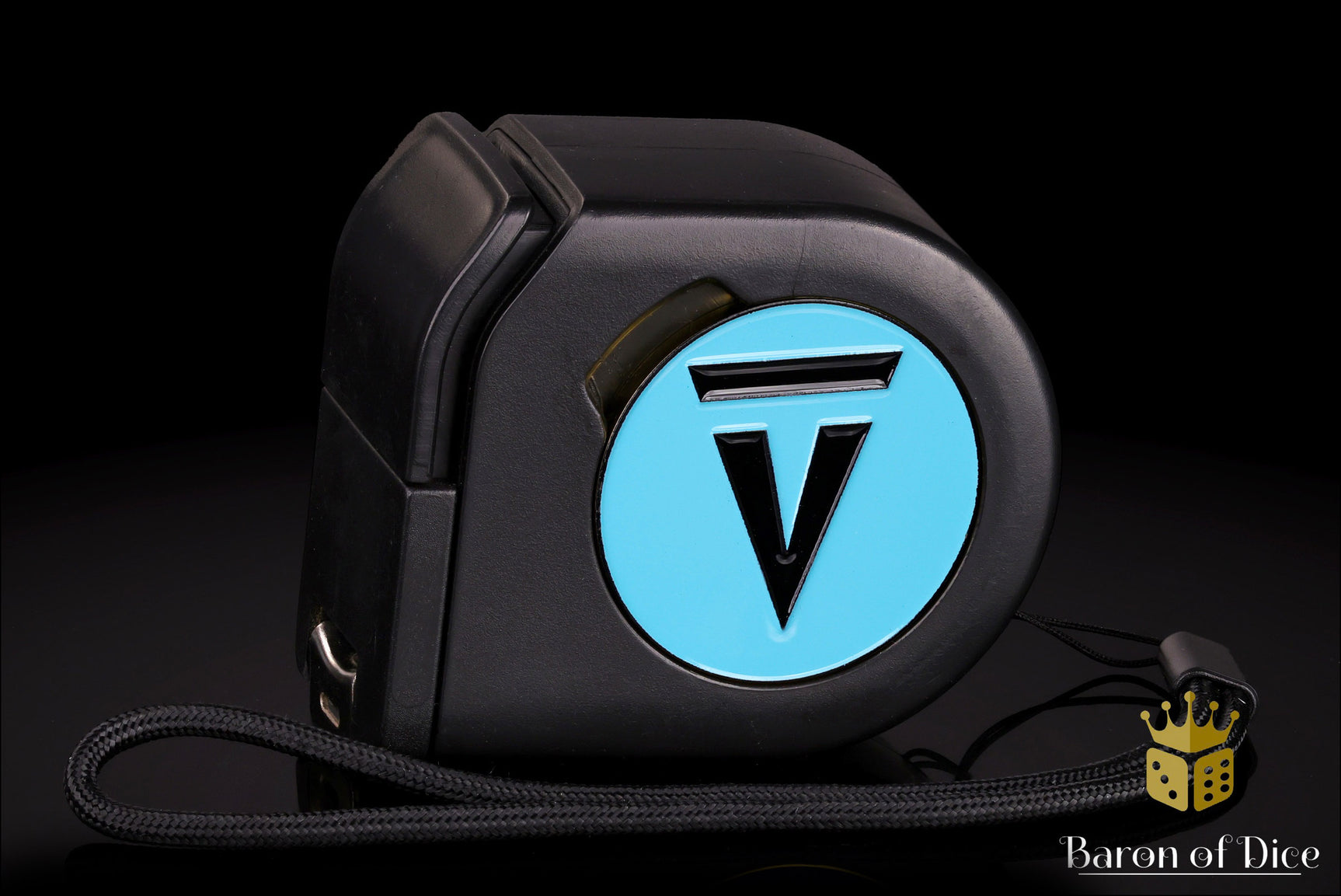 Wargaming Tape Measure | Baron's Coin™ Compatible | Vanguard Tactics | Light Blue