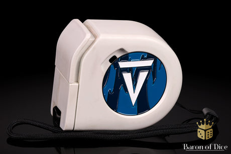 Vanguard Tactics | Dark Blue | Wargaming Tape Measure | Baron's Coin™ Compatible