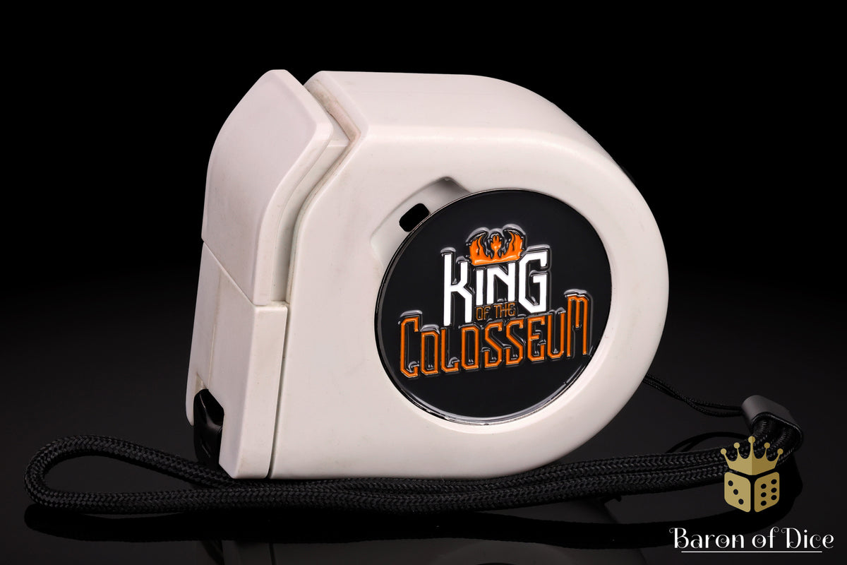 King of the Colosseum | Wargaming Tape Measure | Baron's Coin™ Compatible