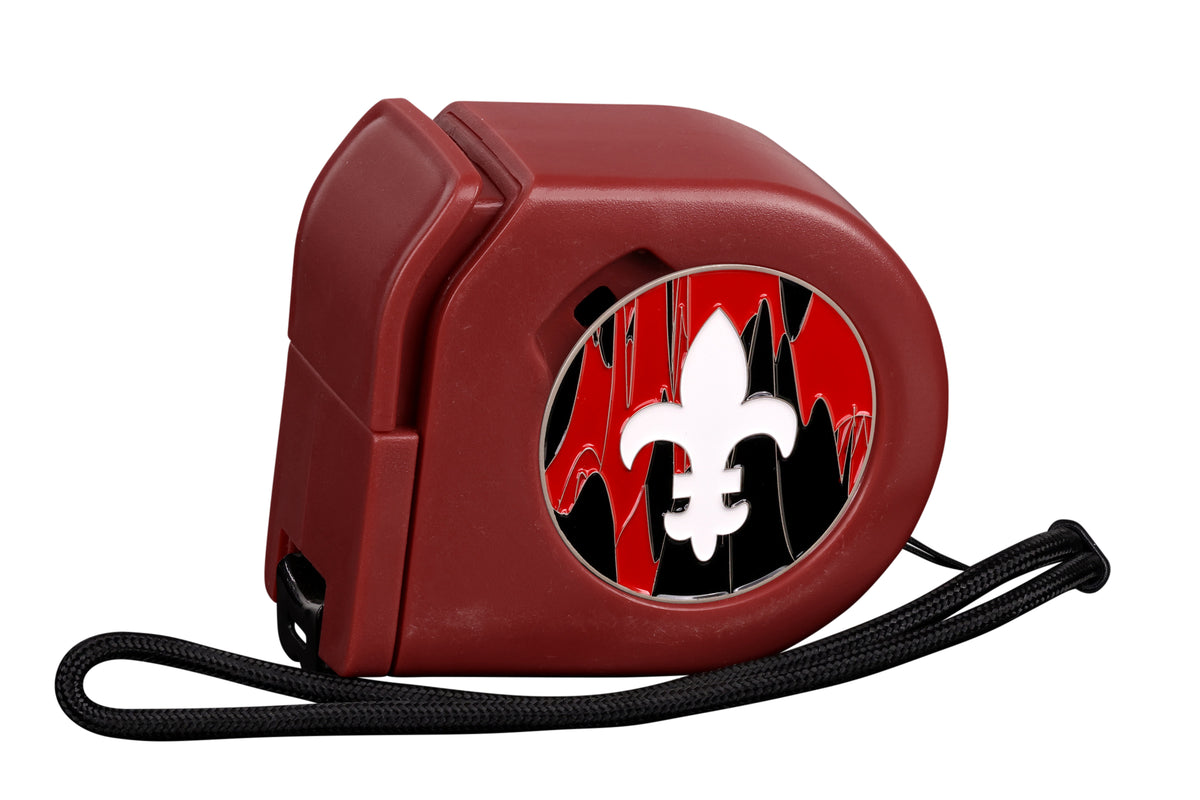 Fleur De Lis | Red | Wargaming Tape Measure | Baron's Coin™ Compatible