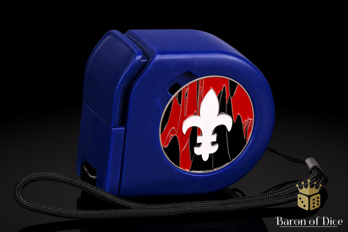 Fleur De Lis | Red | Wargaming Tape Measure | Baron's Coin™ Compatible