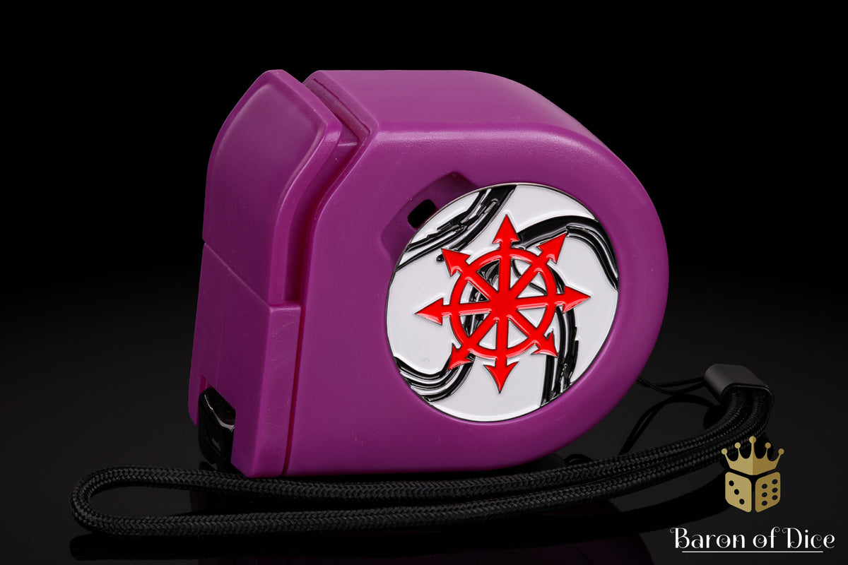 Marbled Chaos Star | Wargaming Tape Measure | Baron's Coin™ Compatible