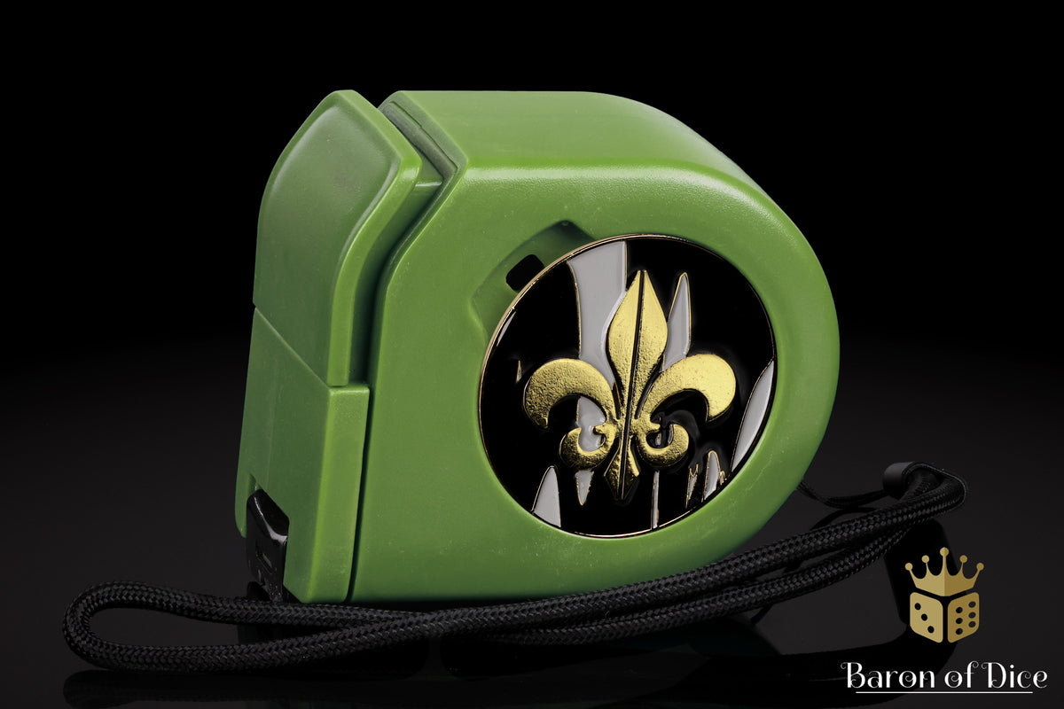 Fleur De Lis | Heritage | Wargaming Tape Measure | Baron's Coin™ Compatible