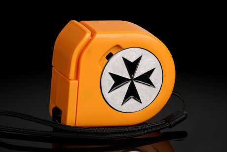 Templar | White | Wargaming Tape Measure | Baron's Coin™ Compatible