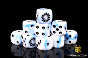 Fanged Maw Dice - White Ice