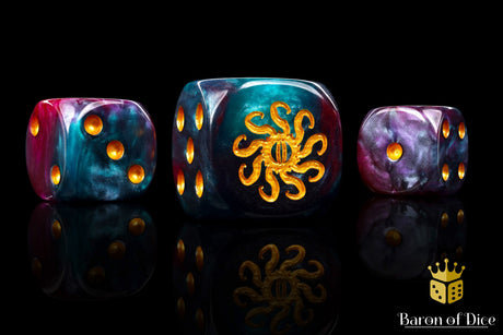 Cult of Knowledge Dice - Teal & Purple