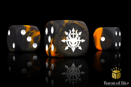 Devil Dragon Dice - Black Lava