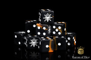 Devil Dragon Dice - Black Lava