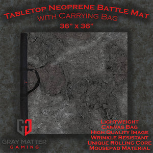 Ashen Wastelands - Neoprene Battle Mat - Warhammer, AoS, 40K, Kill Team, MCP, Shatterpoint, Legion, More