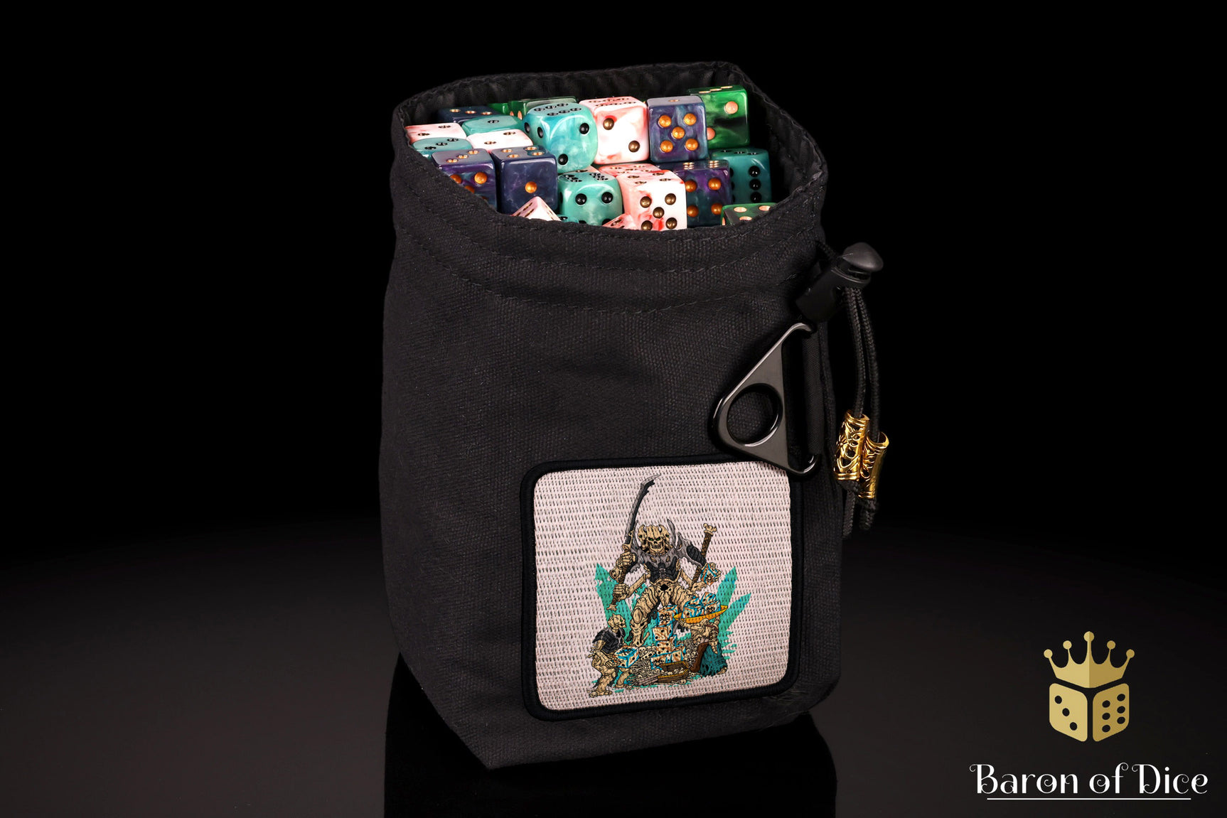 Baron's Dice Bag | Skeleton Phalanx Velcro Patch