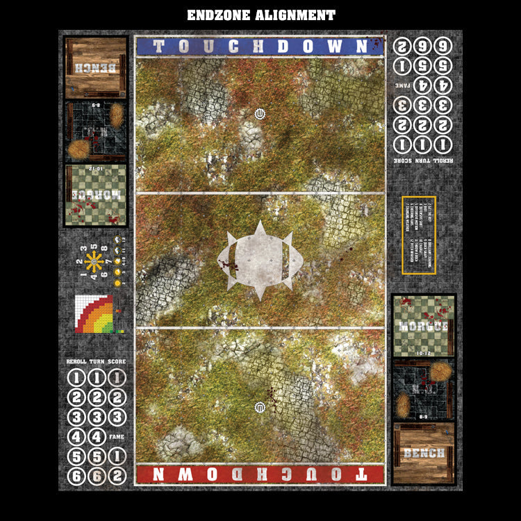 Mats by Mars:  Abandoned City Fantasy Football Play Mat / Pitch