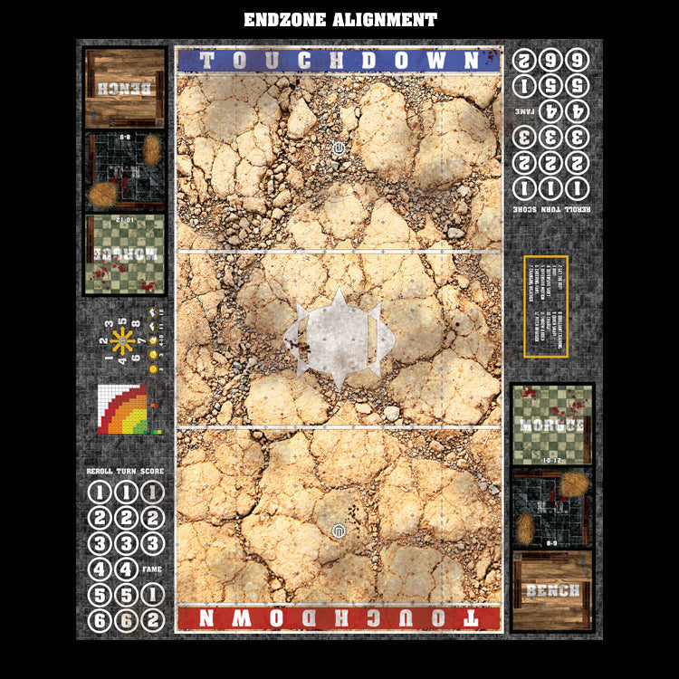 Mats by Mars:  Desert Fantasy Football Play Mat / Pitch