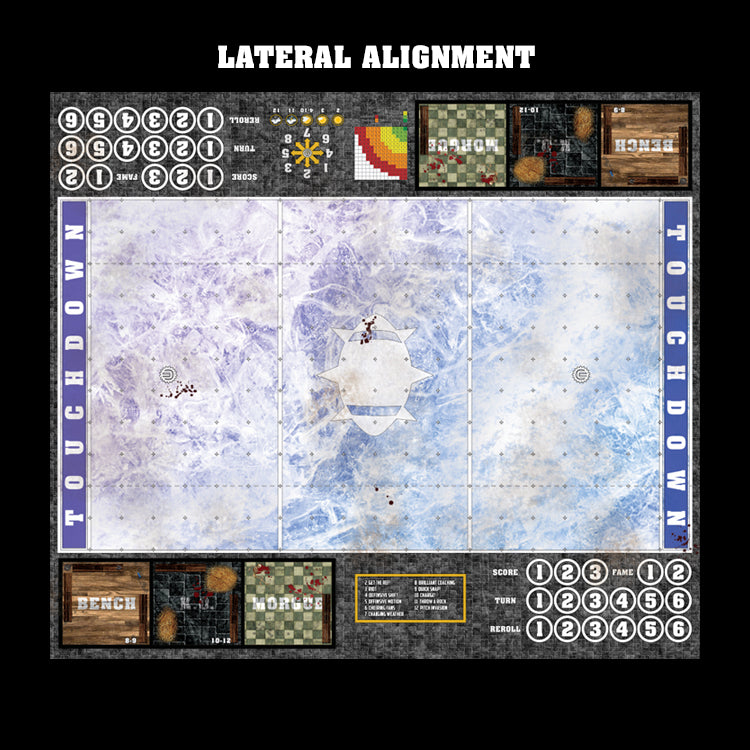 Mats by Mars:  Frozen Lake Fantasy Football Play Mat / Pitch