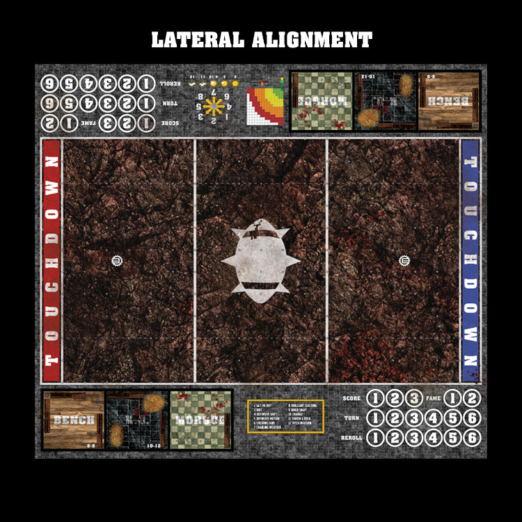 Mats by Mars:  Shattered Soil Fantasy Football Play Mat / Pitch