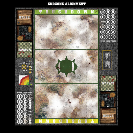 Mats by Mars:  Snowy Tundra Fantasy Football Play Mat / Pitch