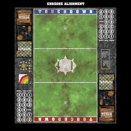 Mats by Mars:  Verdant Field Fantasy Football Play Mat / Pitch