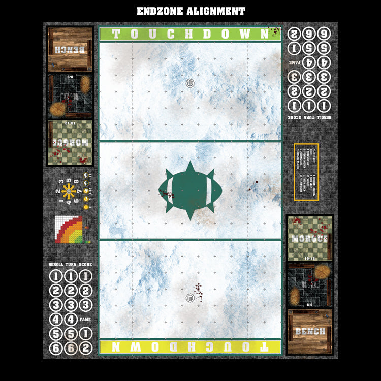 Mats by Mars:  Winter's Wrath Fantasy Football Play Mat / Pitch