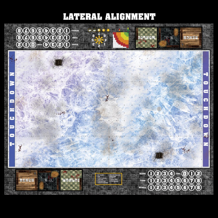 Mats by Mars:  Frozen Lake Fantasy Football Play Mat / Pitch