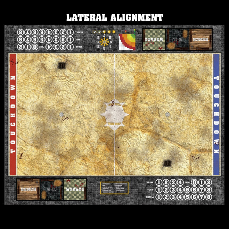 Mats by Mars:  Parched Earth Fantasy Football Play Mat / Pitch