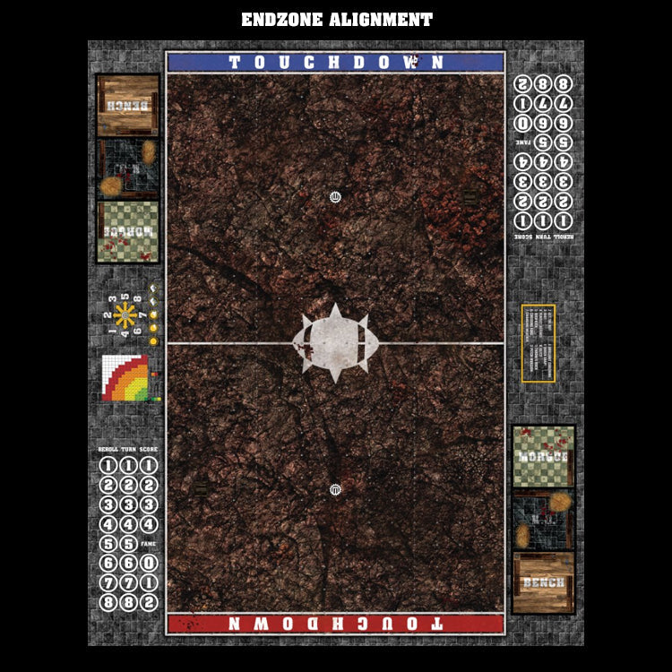 Mats by Mars:  Shattered Soil Fantasy Football Play Mat / Pitch