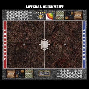 Mats by Mars:  Shattered Soil Fantasy Football Play Mat / Pitch