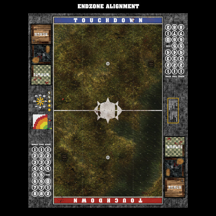 Mats by Mars:  Swamplands Fantasy Football Play Mat / Pitch