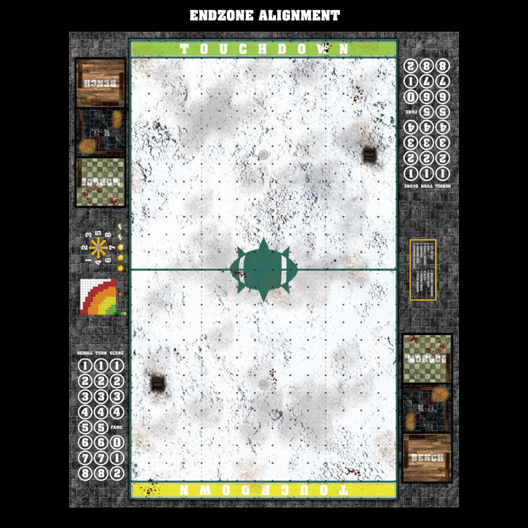 Mats by Mars:  Winter's Wrath v1.0 Fantasy Football Play Mat / Pitch