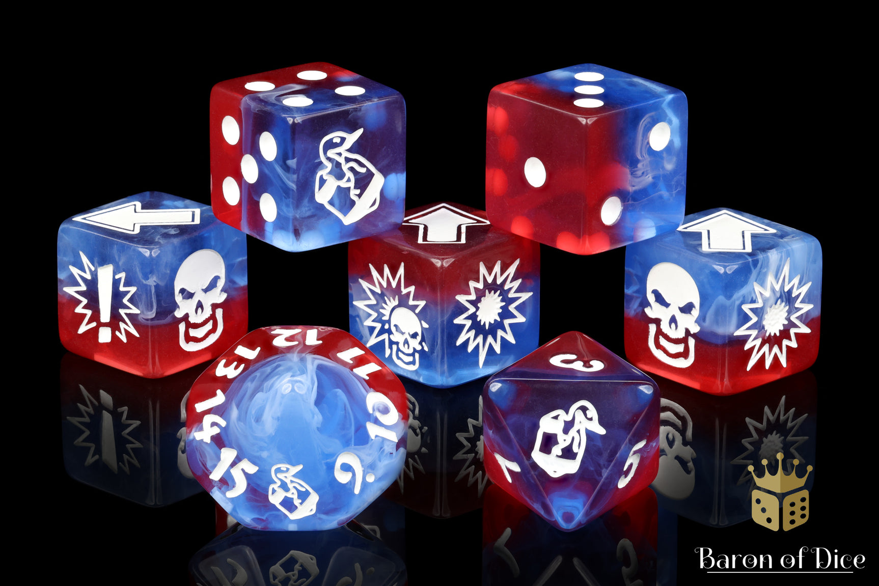 Revolution - Bloody Football Dice (Set of 7)