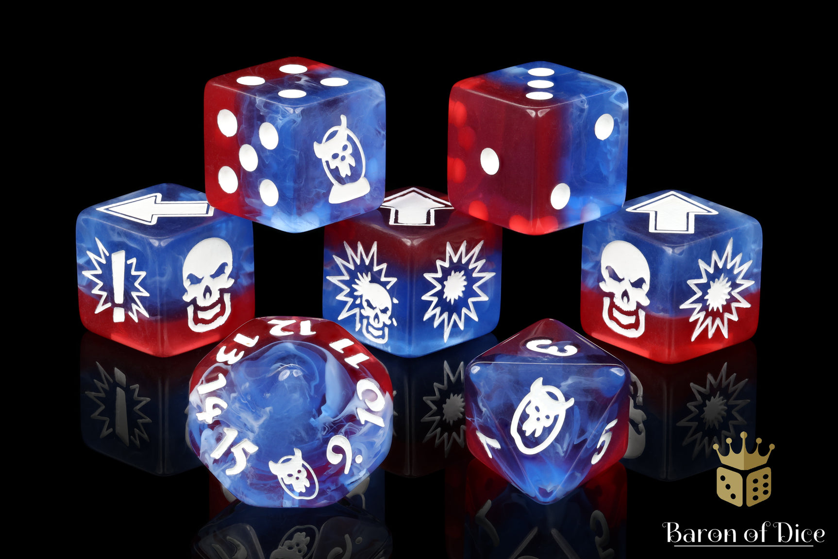 Revolution - Bloody Football Dice (Set of 7)