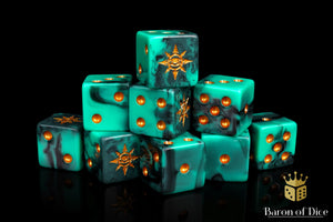 Eye of Chaos Dice - Aquamarine