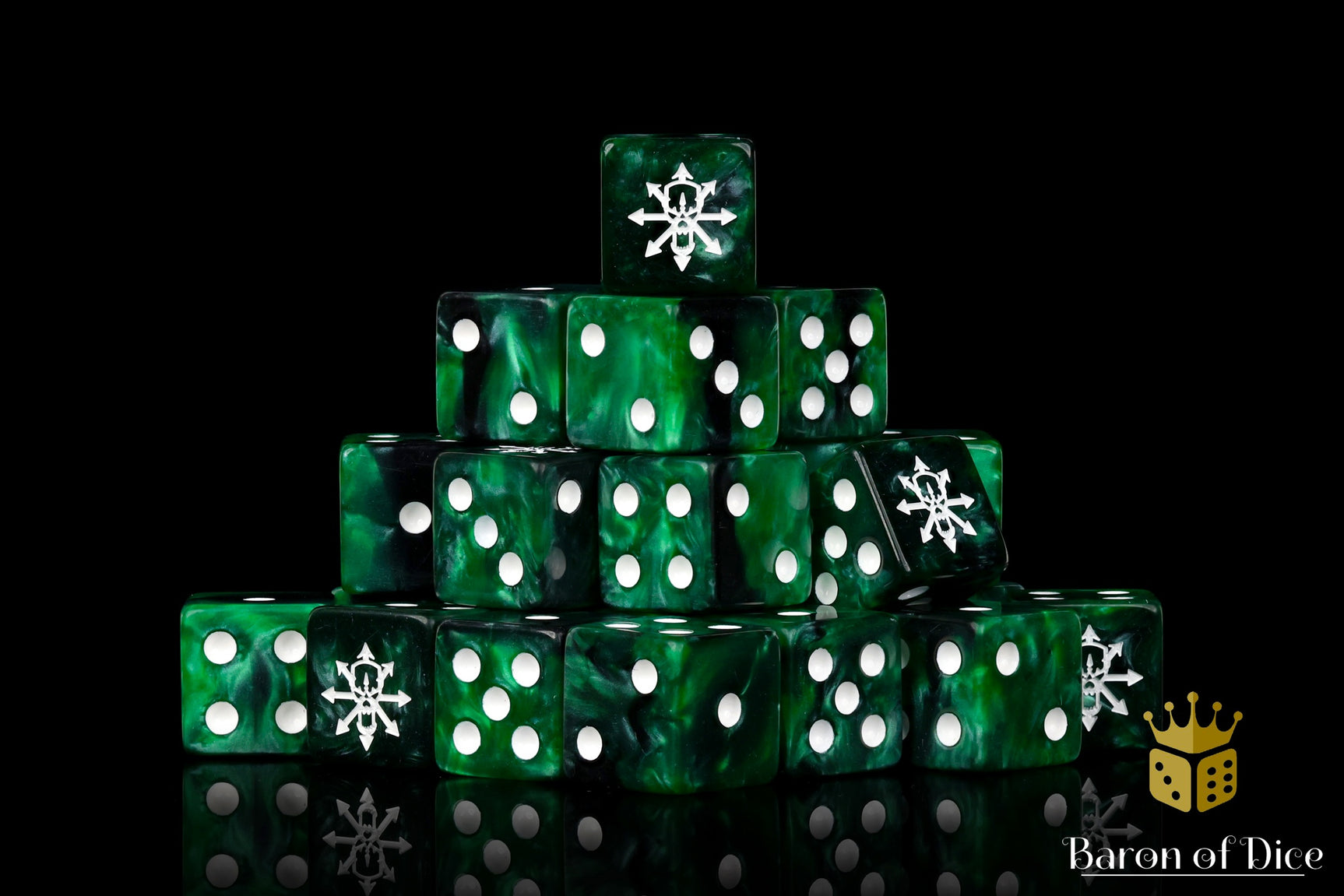 Tainted Knight Dice - Green