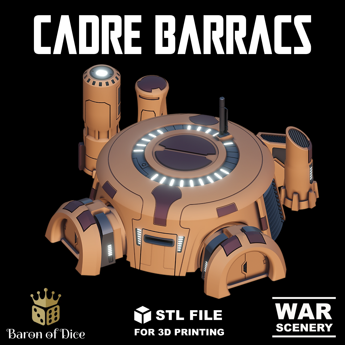 Cadre Barracks (STL File)