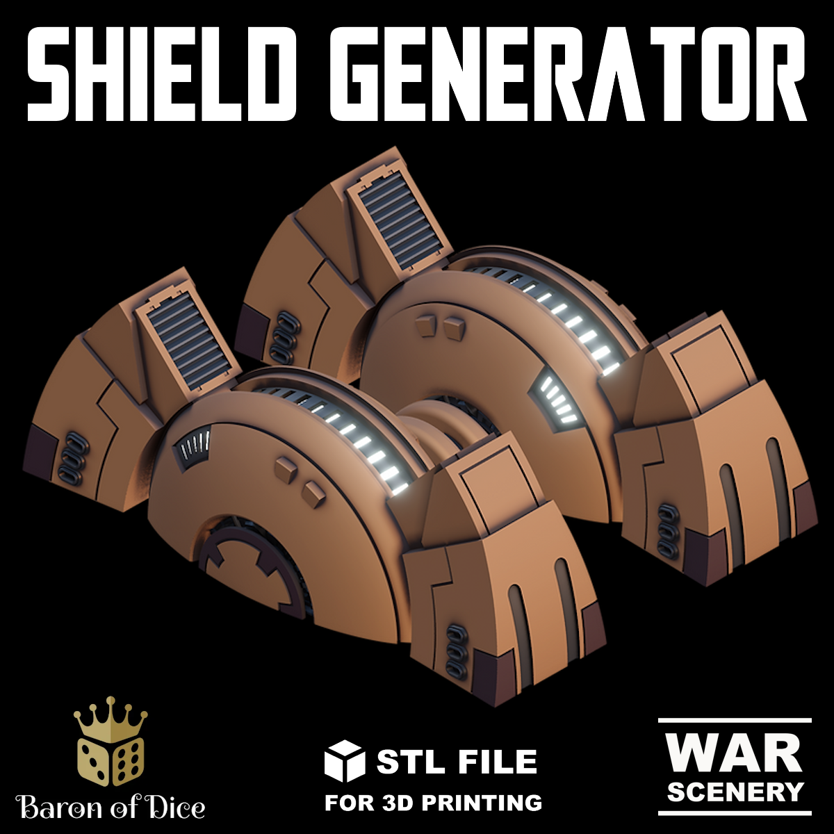 Cadre Shield Generator (STL File)