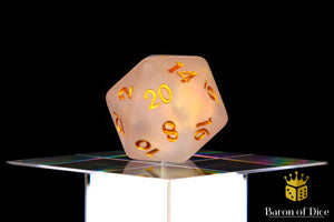 Frosted Gold Single D20