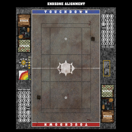 Mats by Mars:  Astro Granite Fantasy Football Play Mat / Pitch