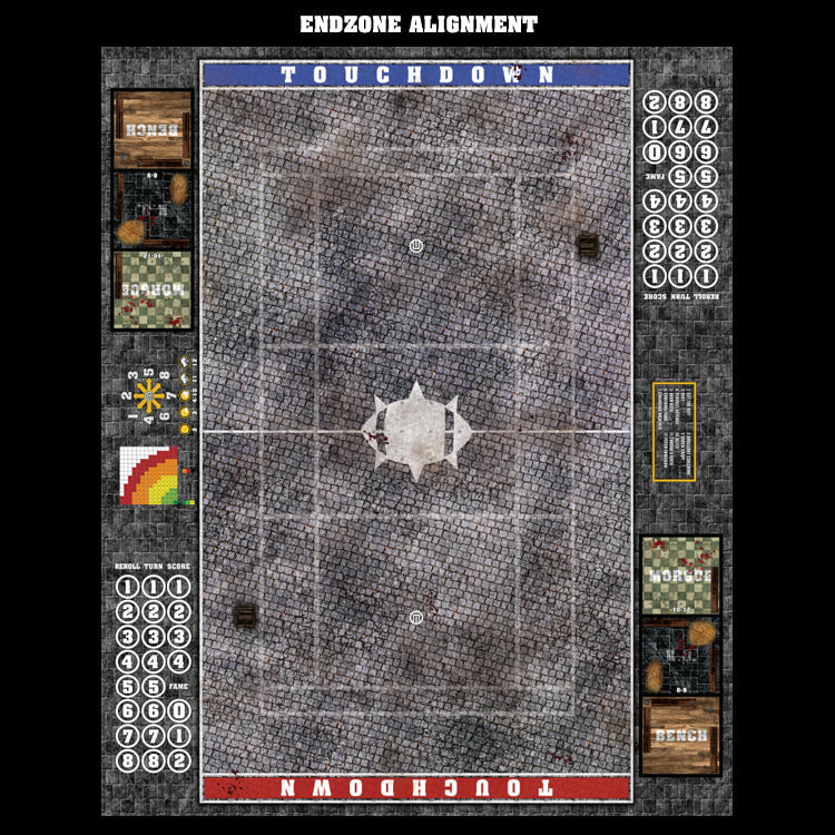 Mats by Mars:  Bustling City Fantasy Football Play Mat / Pitch