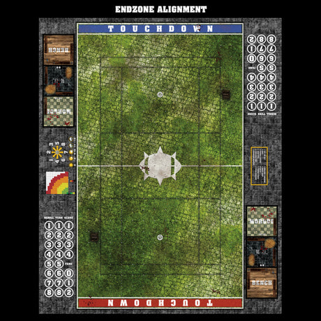 Mats by Mars:  Overgrown Cobbles Fantasy Football Play Mat / Pitch