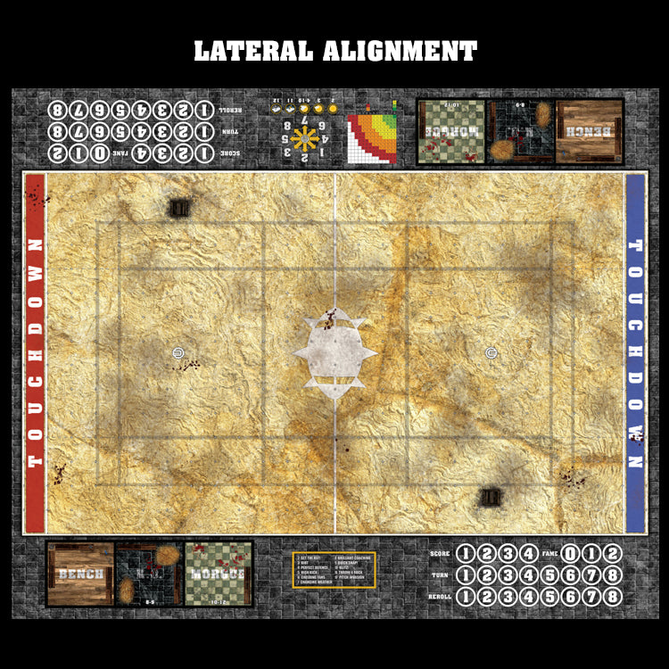 Mats by Mars:  Parched Earth Fantasy Football Play Mat / Pitch