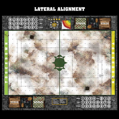 Mats by Mars:  Snowy Tundra Fantasy Football Play Mat / Pitch