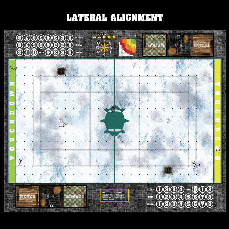 Mats by Mars:  Winter's Wrath Fantasy Football Play Mat / Pitch